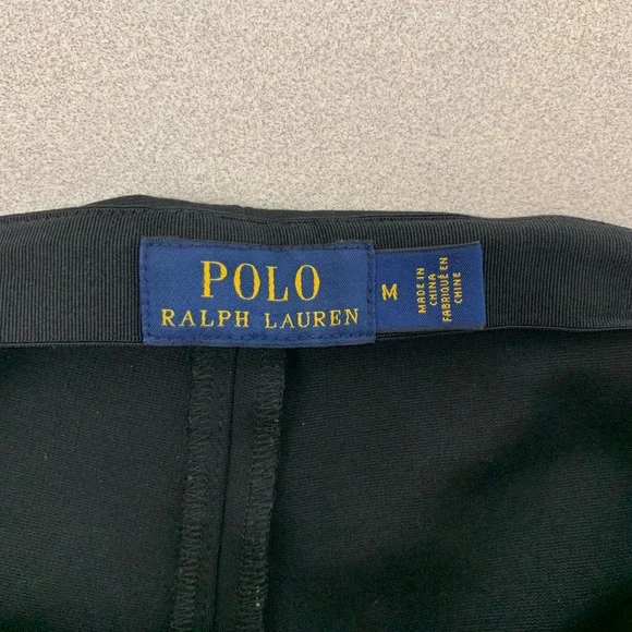 Polo Ralph Lauren Leggings Womens Medium Black Pintuck Ankle Zip Skinny Pants * - Picture 5 of 15